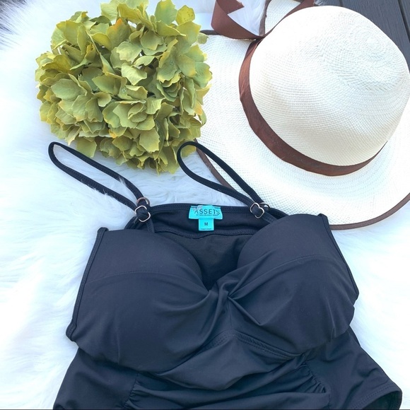 Assets By Spanx Swim Spanx Assets By Sara Blakely Push Up  Swimsuit Sz Medium - Picture 4 of 11